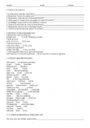 English worksheet: London