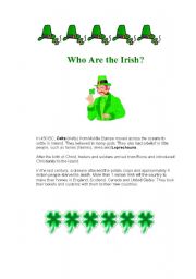 English Worksheet: I-St. Patricks Day Materials for display purposes or as posters (5 pages)