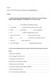 English worksheet: TEST