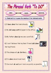 the phrasal verb to do