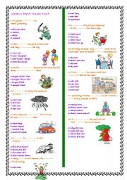 simple past tense test