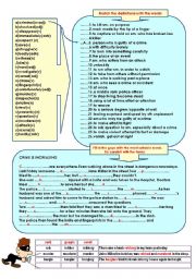 English Worksheet: crime vocabulary