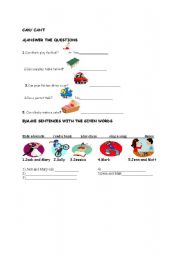 English worksheet: CAN/ CANT