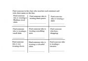 English Worksheet: Find Someone Who (Clothing)