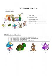 English worksheet: HAVE TO