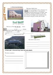 English Worksheet: interesting houses