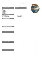 English worksheet: Travelling: Couchsurfing Profile 