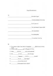 English worksheet: Simple Present 