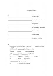 English Worksheet: Simple Present 