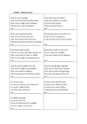 English Worksheet: Passive Voice- riddles