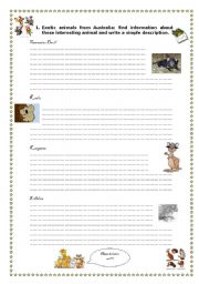 English Worksheet: FUN FACTS 2 - UNUSUAL ANIMALS 3/3