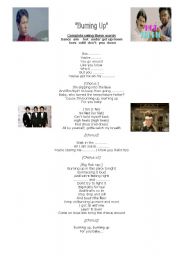 English Worksheet: Song-Jonas Brothers- Burning Up