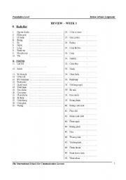 English Worksheet: Review 