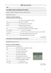 English worksheet: simple past