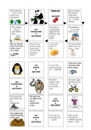 English Worksheet: Enough	too boardgame