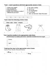 English worksheet: english test english learners mid term 2nd part