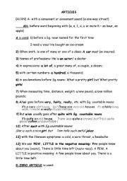 English worksheet: Grammar rules