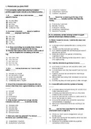 English worksheet: question &answer