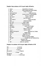 English worksheet: past simple activities