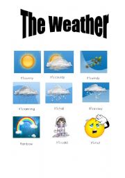 English worksheet: The Weather