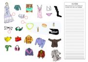 English worksheet: clothes