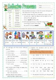 English Worksheet: Reflexive Pronouns