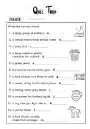 English worksheet: alphabet review