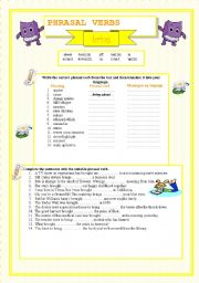 English Worksheet: Phrasal verbs - BRING