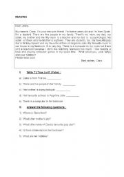 English worksheet: Reading Study