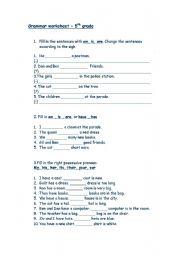 English worksheet: Basic grammar worksheet