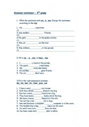 English Worksheet: Basic grammar worksheet