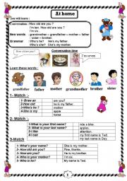 English Worksheet: Family 