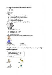 English worksheet: continuation of the exam