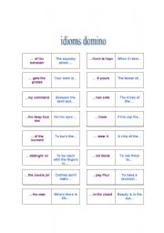 idioms domino