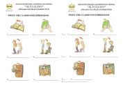 English worksheet: commands