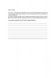 English worksheet: Future simple - recognition activity