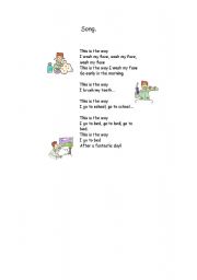 English Worksheet: Song this is the way I..