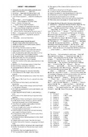 AGREEMENT EXERCISE ( ESSAY)