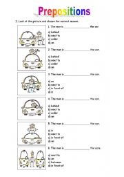 English Worksheet: PREPOSITIONS OF PLACE