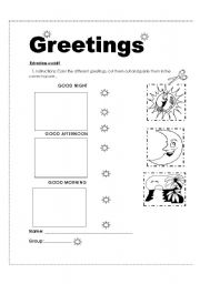 Homework about greetings