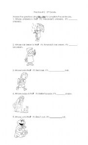 English Worksheet: His / Her