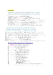 English Worksheet: vocabulary building (3 of 1)