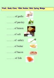 English worksheet: FOOD COLOCATIONS!!!  very useful +KEY