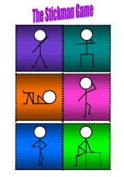 English Worksheet: the Stickman Game