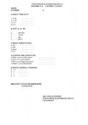 English worksheet: exam