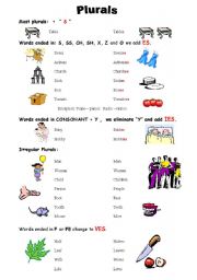 English Worksheet: plural