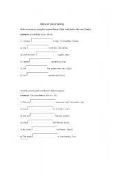 English worksheet: Present Tense Simple