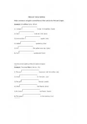 English Worksheet: Present Tense Simple