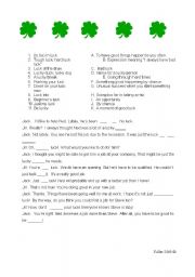 English Worksheet: American Luck Idioms 