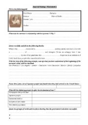 English worksheet: Days of Waiting (2) - Worksheet 1